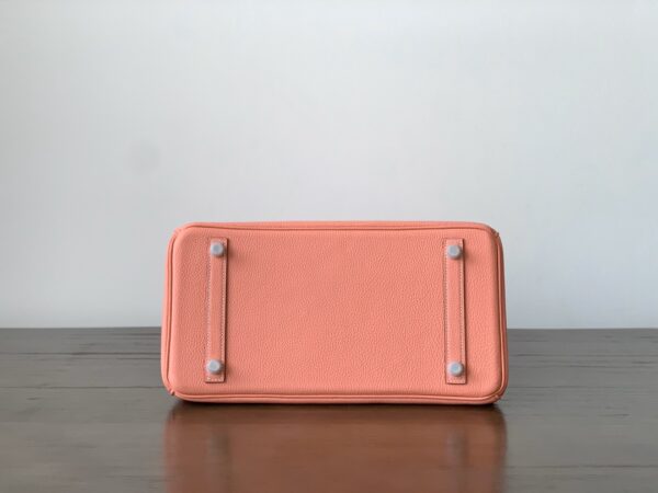 Hermes Birkin Gold Buckle Handbag - Lobster Pink 40906 - Image 3