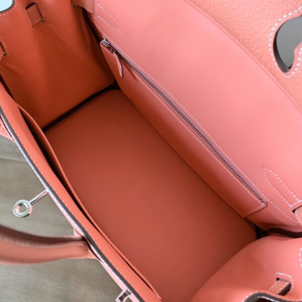 Hermes Birkin Gold Buckle Handbag - Lobster Pink 40906 - Image 2