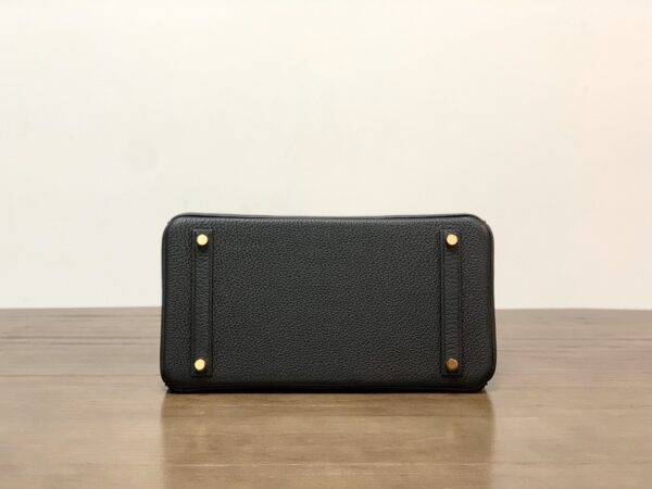 Hermes Birkin Gold Buckle Handbag - Black 52139 - Image 3