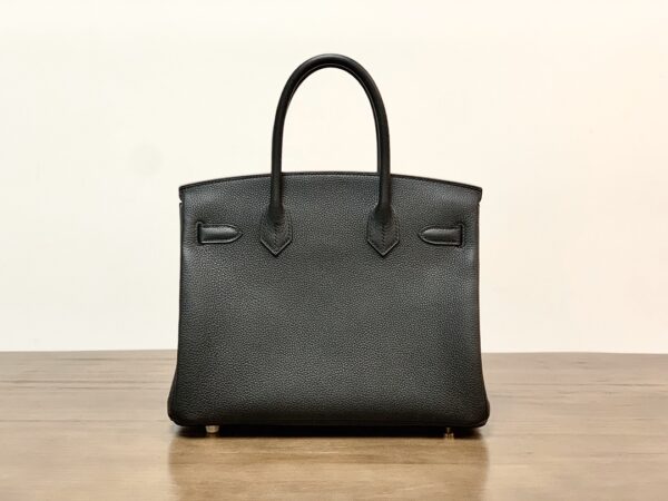 Hermes Birkin Gold Buckle Handbag - Black 52139 - Image 5