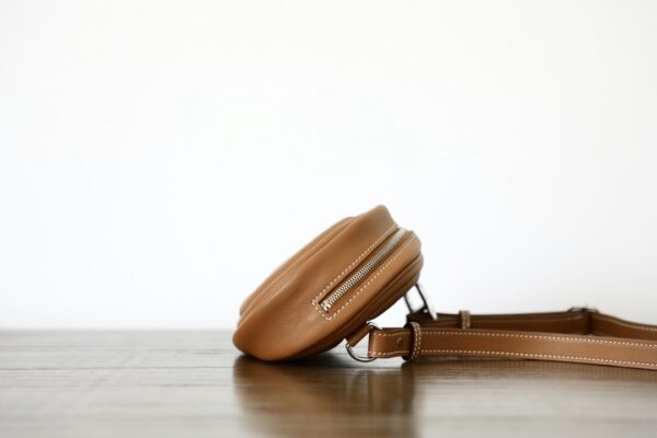 Hermes Loop Swift Waist Bag - Gold Brown 94001 - Image 3