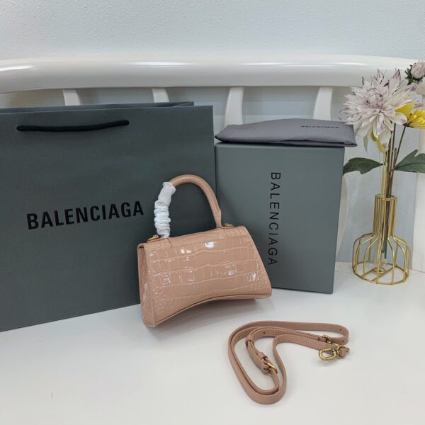 Balenciaga Crocodile Small Hourglass Bag - Cramel 66527 - Image 2
