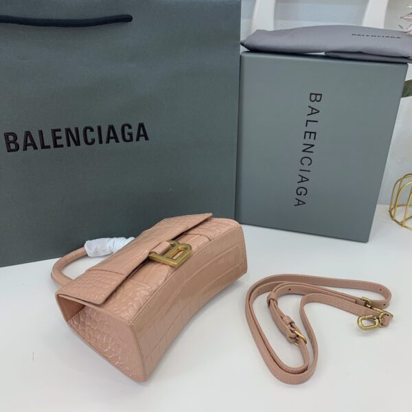 Balenciaga Crocodile Small Hourglass Bag - Cramel 66527 - Image 4