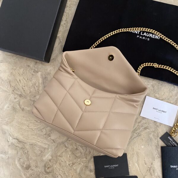 YSL Loulou Puffer Mini Bag – Nude Pink 11080 - Image 5
