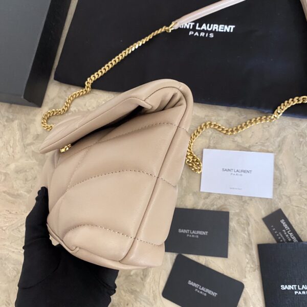 YSL Loulou Puffer Mini Bag – Nude Pink 11080 - Image 3