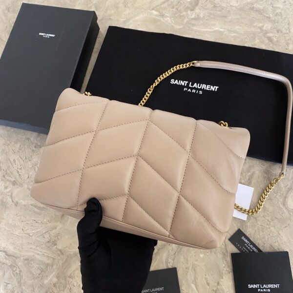 YSL Loulou Puffer Mini Bag – Nude Pink 11080 - Image 4