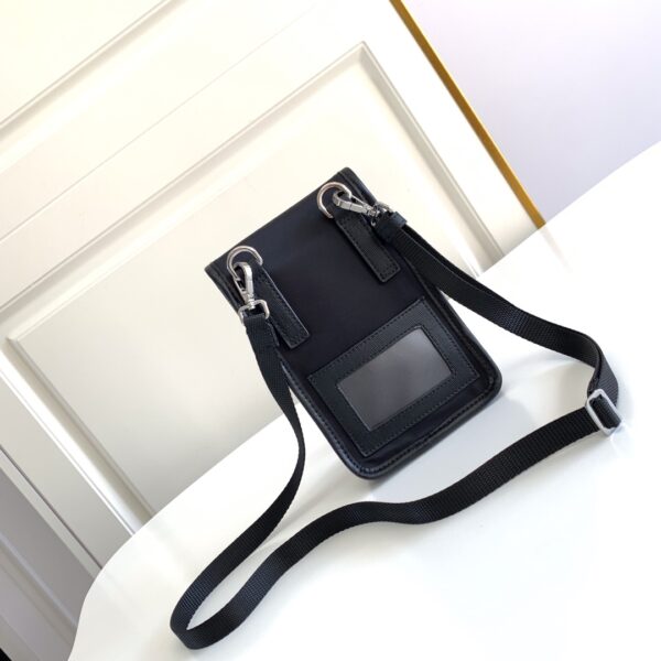 Prada Mobile Phone Bag - Black 46005 - Image 4