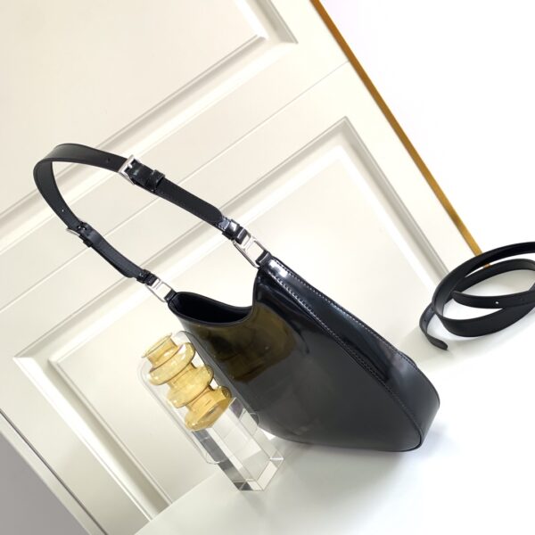 Prada Large Medieval Armpit Bag - Black 42642 - Image 5