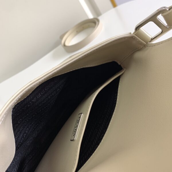 Prada Large Flap Armpit Bag - Cream 92736 - Image 2