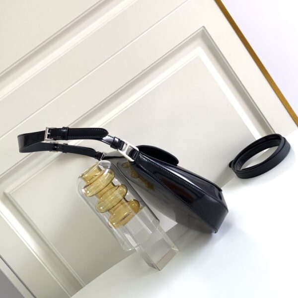 Prada Large Flap Armpit Bag - Black 68469 - Image 5