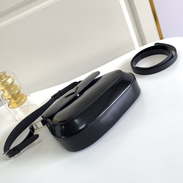 Prada Large Flap Armpit Bag - Black 68469 - Image 3