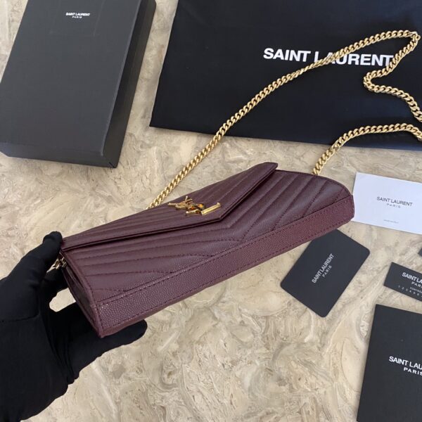 YSL Yves Saint Laurent Clutch Bag - Purple 64658 - Image 3