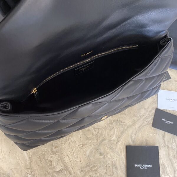 YSL Saint Laurent SADE Puffer Clutch Bag - Black 36812 - Image 2