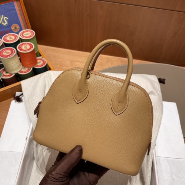 Hermes Mini Bolide Cute Little Shell Bag - Quebracho 91276 - Image 4