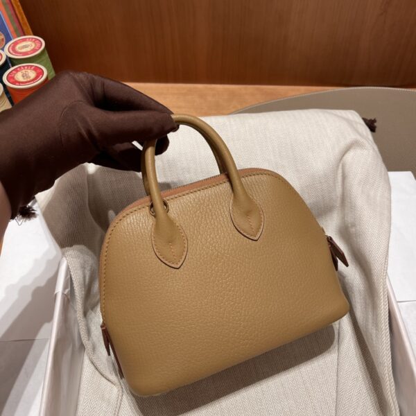 Hermes Mini Bolide Cute Little Shell Bag - Quebracho 91276 - Image 3