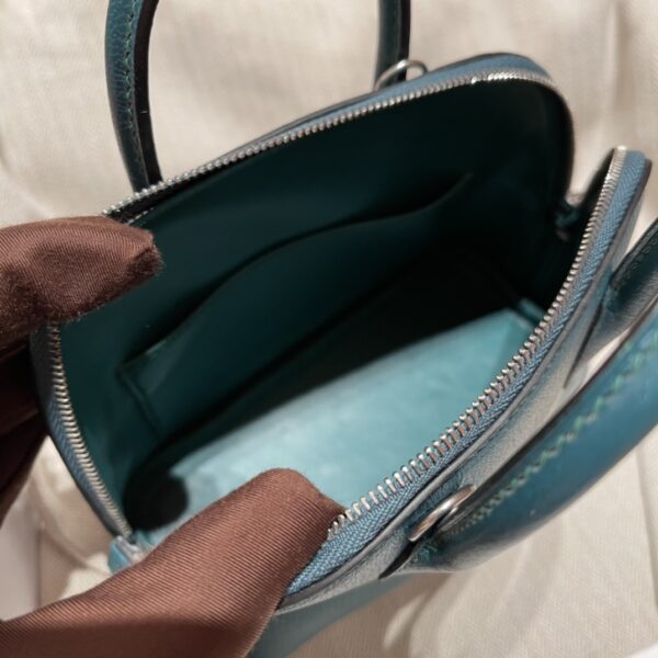 Hermes Mini Bolide Cute Little Shell Bag - Bosphorus Green Vert Bosphore 97898 - Image 2
