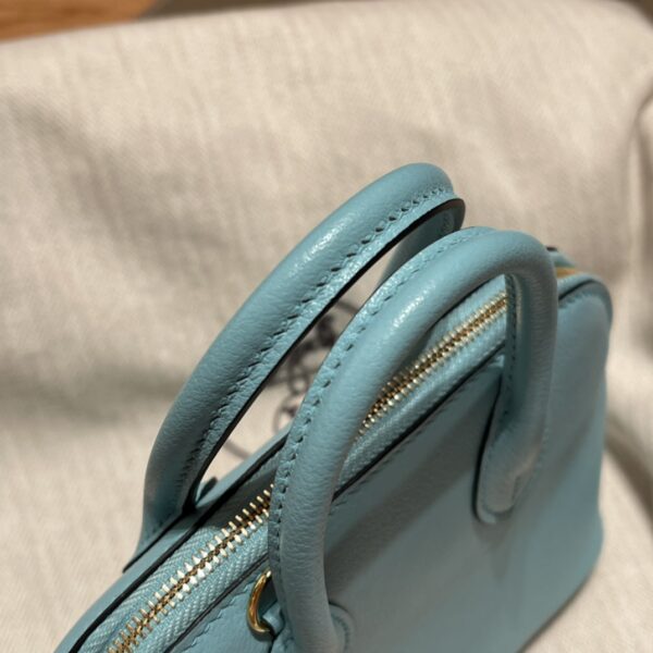 Hermes Mini Bolide Cute Little Shell Bag - Macaron Blue Blue Atoll 25661 - Image 2