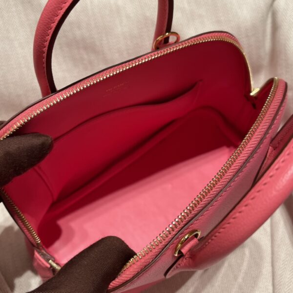 Hermes Mini Bolide Cute Little Shell Bag - Lipstick Powder Rose Azalee 26074 - Image 2