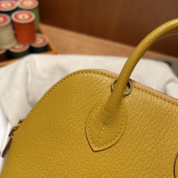 Hermes Mini Bolide Cute Little Shell Bag - Amber Yellow Jaune Amber 84458 - Image 5