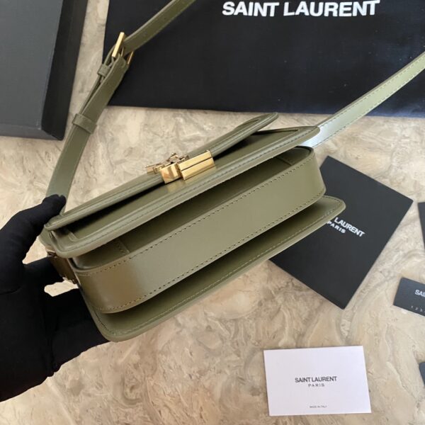 YSL Monogram Cross-body Shoulder Small Handbag - Green 27370 - Image 2