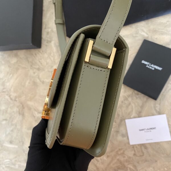 YSL Monogram Cross-body Shoulder Small Handbag - Green 27370 - Image 5