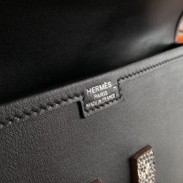 Hermes Jige Elan Wallet - Black 84216 - Image 2
