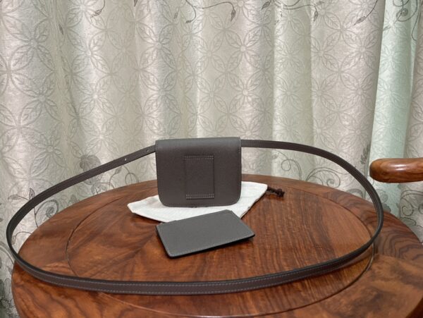 Hermes Kangkang Slim Wallet - Metal Gray 88497 - Image 2