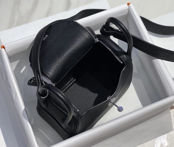 Hermes Mini Lindy Handbags - Black 62805 - Image 2