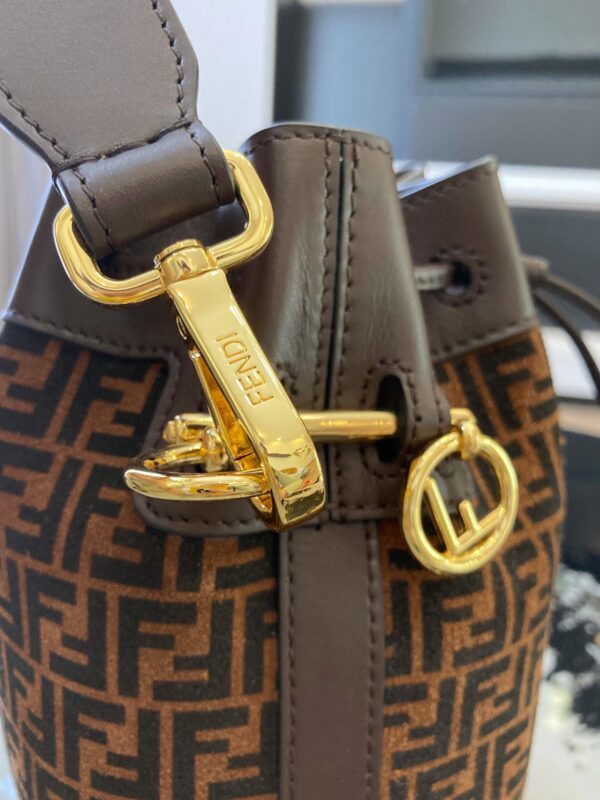Fendi Suede Small Bucket Handbag 43829 - Image 2