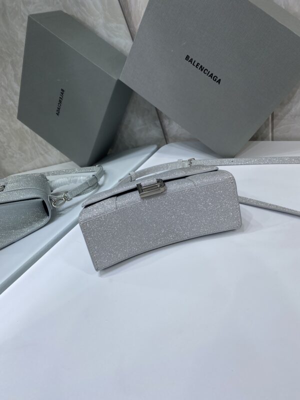 Balenciaga  Heavy-Hitting Large Hourglass Bag - Silver 33286 - Image 2