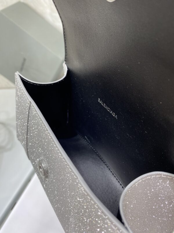 Balenciaga  Heavy-Hitting Large Hourglass Bag - Silver 33286 - Image 3