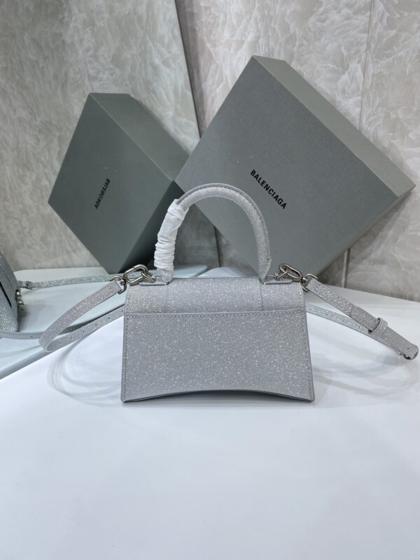 Balenciaga  Heavy-Hitting Large Hourglass Bag - Silver 33286 - Image 5