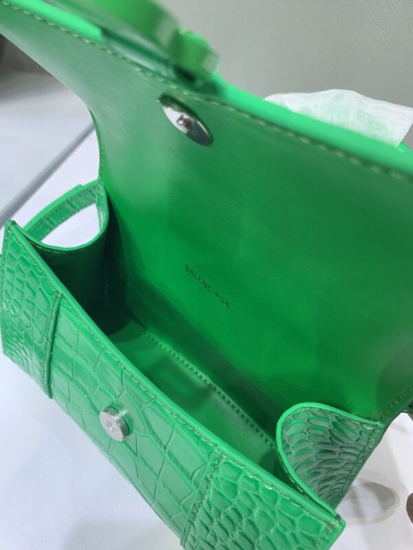 Balenciaga Heavyweight Hourglass Small Bag - Light Green 14534 - Image 3
