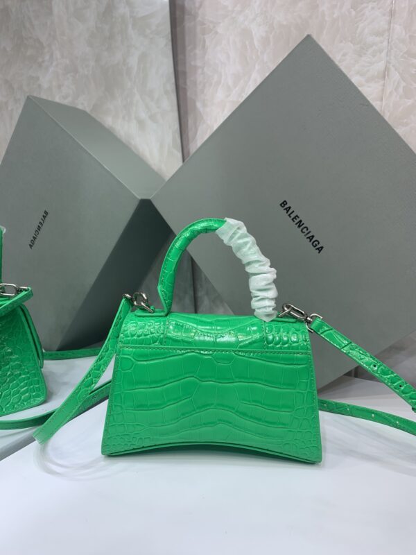 Balenciaga Heavyweight Hourglass Small Bag - Light Green 14534 - Image 5