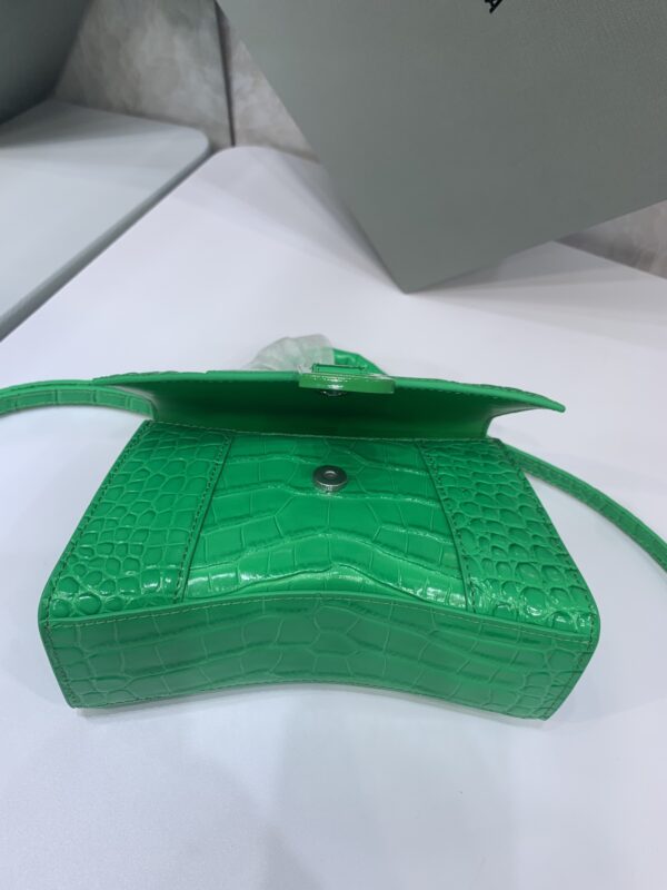 Balenciaga Heavyweight Hourglass Small Bag - Light Green 14534 - Image 4