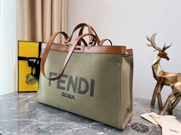 Fendi Logo Tote Bag 85296 - Image 4
