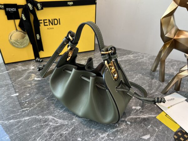 Fendi Pomodorino Mini Handbag - Green 83454 - Image 5