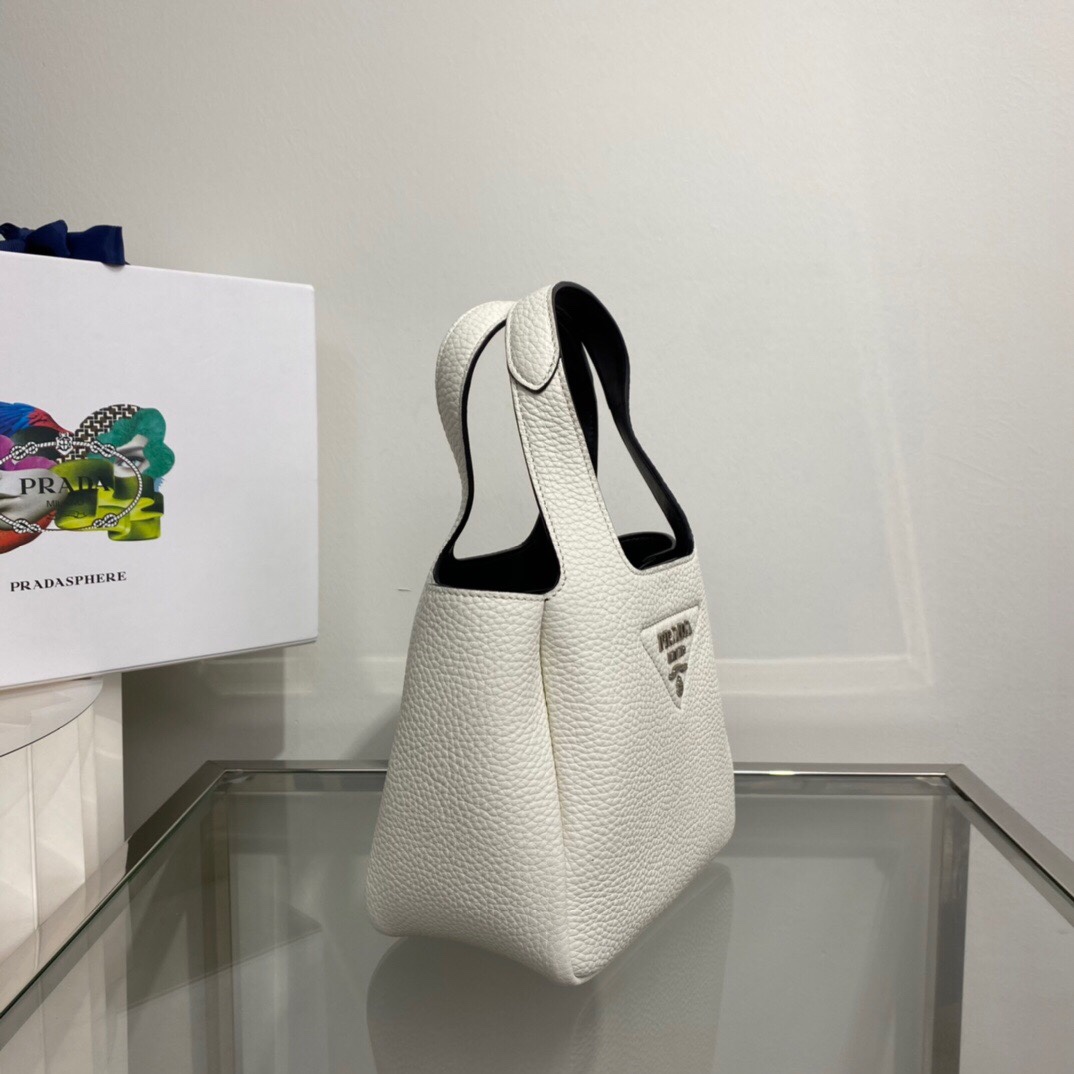 Prada Vegetable Basket Mini Tote Bag - White 33923 - Image 4