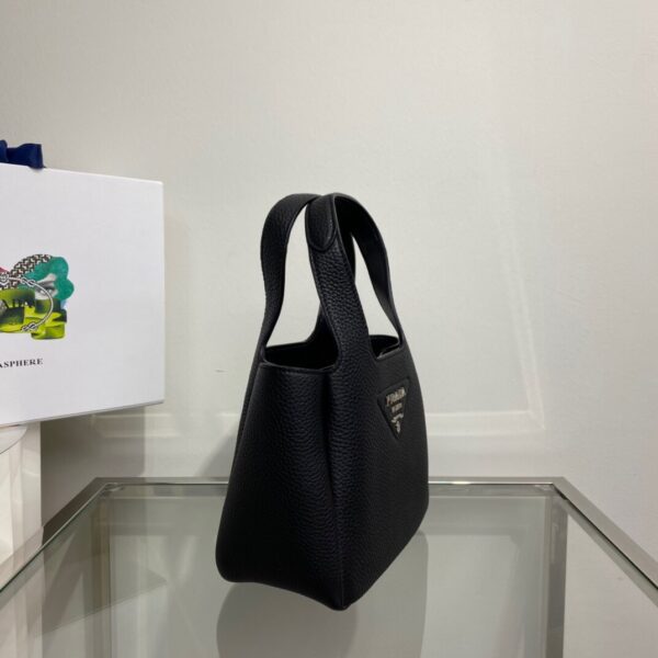 Prada Vegetable Basket Mini Tote Bag - Black 99689 - Image 4