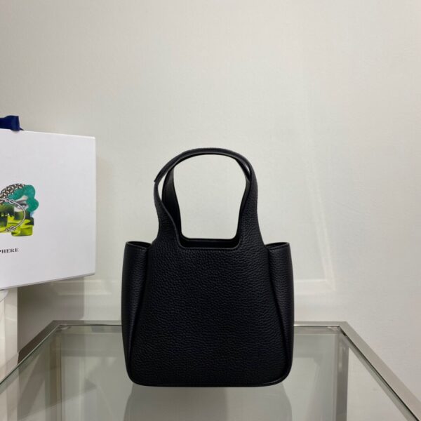 Prada Vegetable Basket Mini Tote Bag - Black 99689 - Image 5