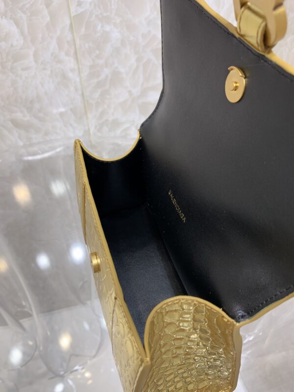 Balenciaga Heavyweight Hourglass Small Bag - Shimmery Gold 11800 - Image 2