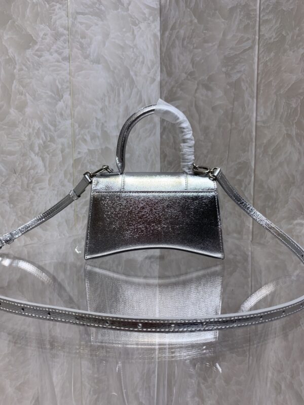 Balenciaga Heavyweight Hourglass Small Bag - Silver 74378 - Image 5