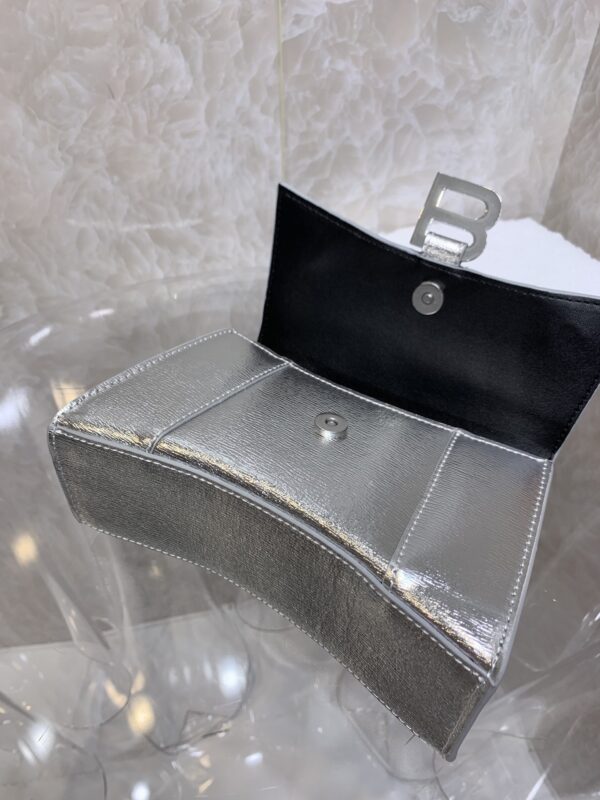 Balenciaga Heavyweight Hourglass Small Bag - Silver 74378 - Image 3