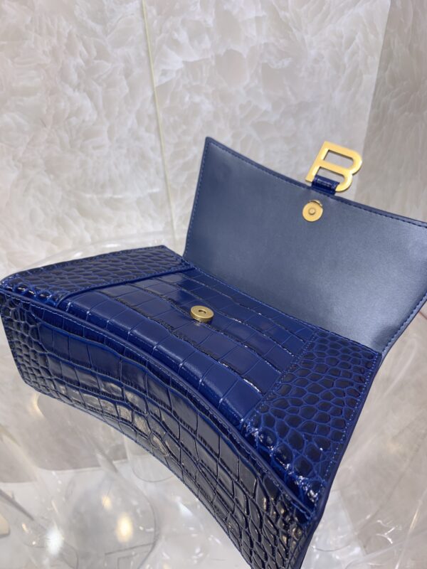 Balenciaga Heavyweight Hourglass Large Bag - Blue 30653 - Image 3
