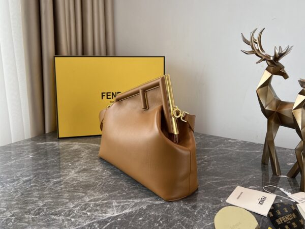 Fendi First Large Handbag – Brown 17102 - Image 5