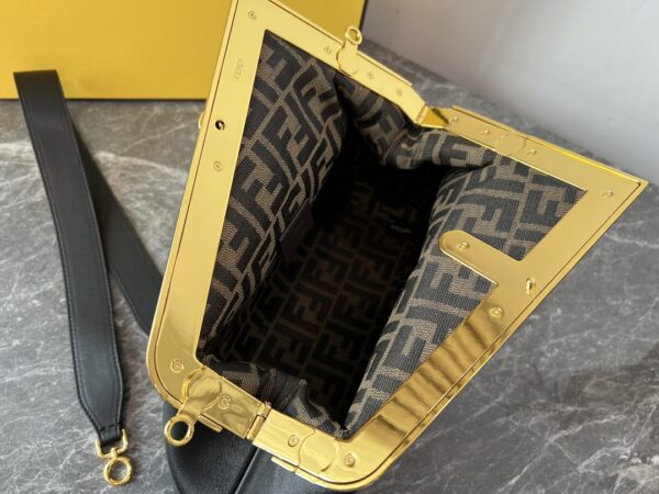Fendi First Large Handbag – Black 25581 - Image 3
