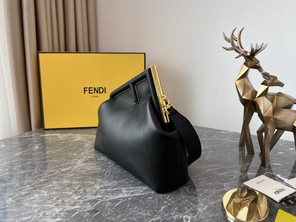 Fendi First Large Handbag – Black 25581 - Image 5