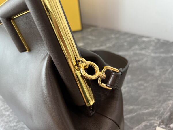 Fendi First Large Handbag – Dark Brown 94709 - Image 4