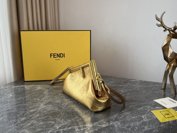 Fendi First Small Handbag - Golden 83107 - Image 5