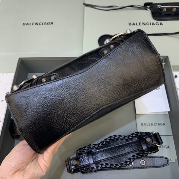 Balenciaga Neo Cagole Motorcycle Bag - Black 44784 - Image 3